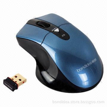 Wireless Mouse with New Design, Double Channels Communication Tech, No Delay